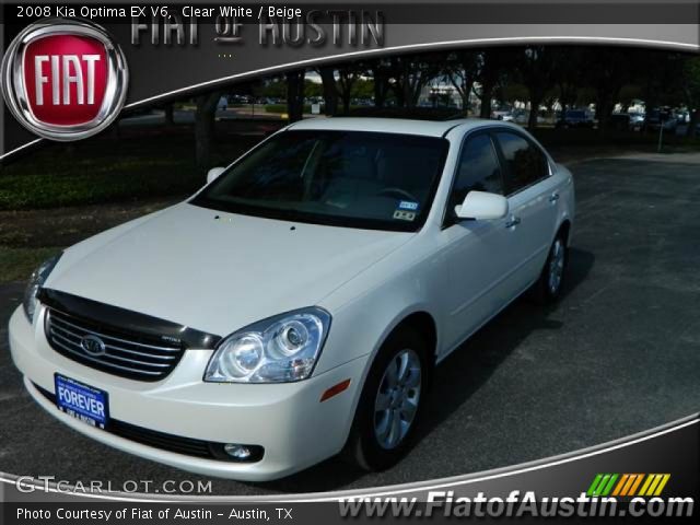 2008 Kia Optima EX V6 in Clear White