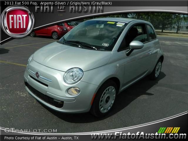 2013 Fiat 500 Pop in Argento (Silver)