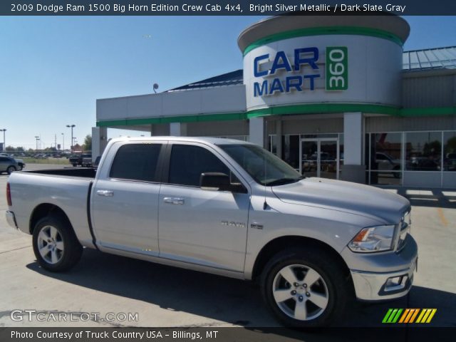 2009 Dodge Ram 1500 Big Horn Edition Crew Cab 4x4 in Bright Silver Metallic