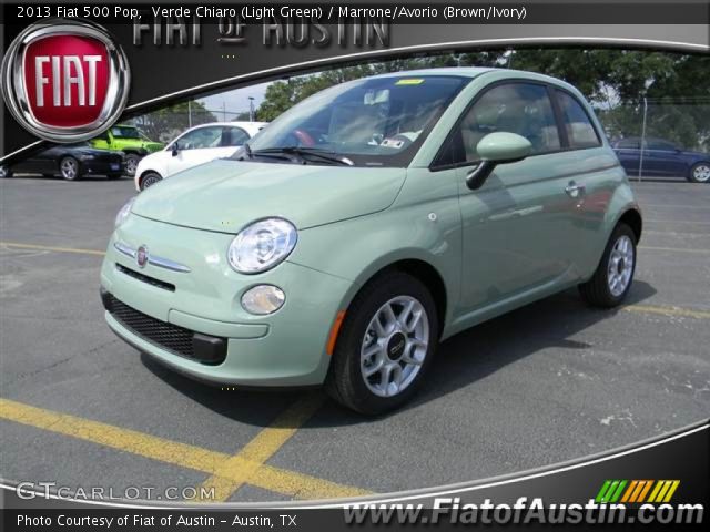 2013 Fiat 500 Pop in Verde Chiaro (Light Green)