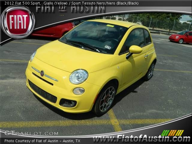 2012 Fiat 500 Sport in Giallo (Yellow)