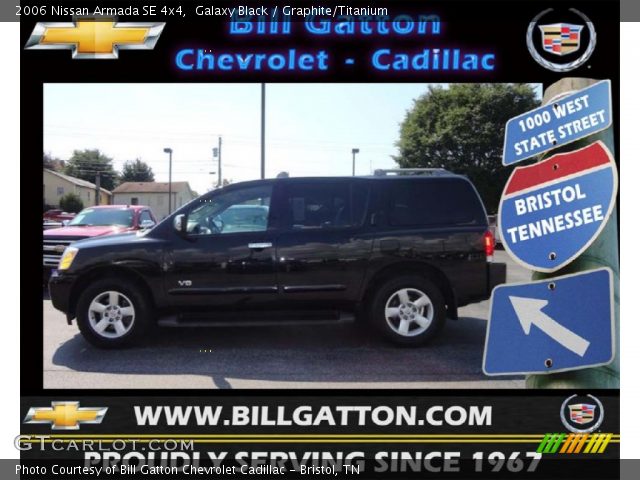 2006 Nissan Armada SE 4x4 in Galaxy Black