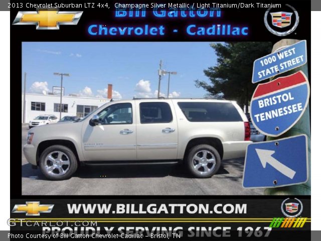 2013 Chevrolet Suburban LTZ 4x4 in Champagne Silver Metallic