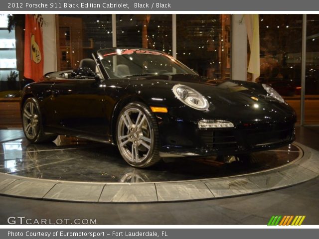 2012 Porsche 911 Black Edition Cabriolet in Black