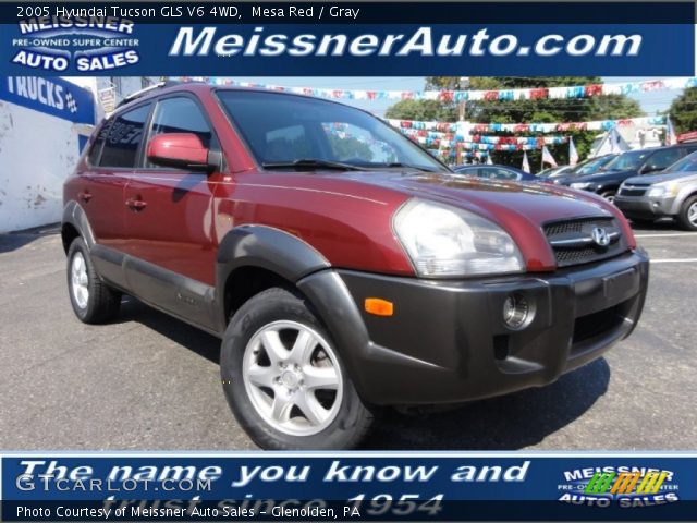 2005 Hyundai Tucson GLS V6 4WD in Mesa Red