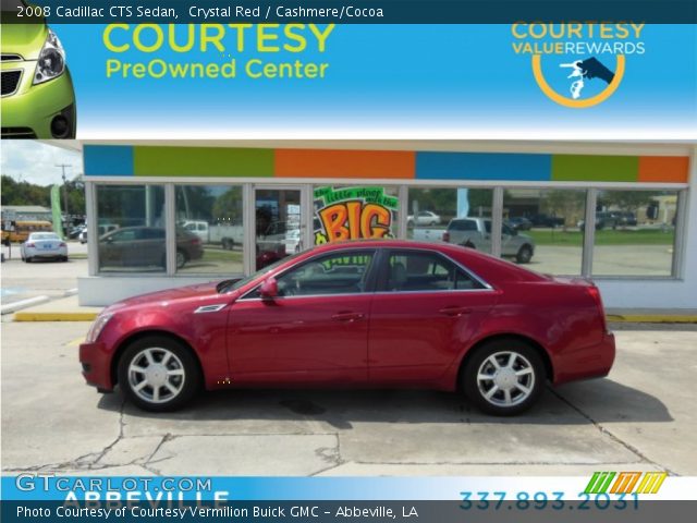 2008 Cadillac CTS Sedan in Crystal Red