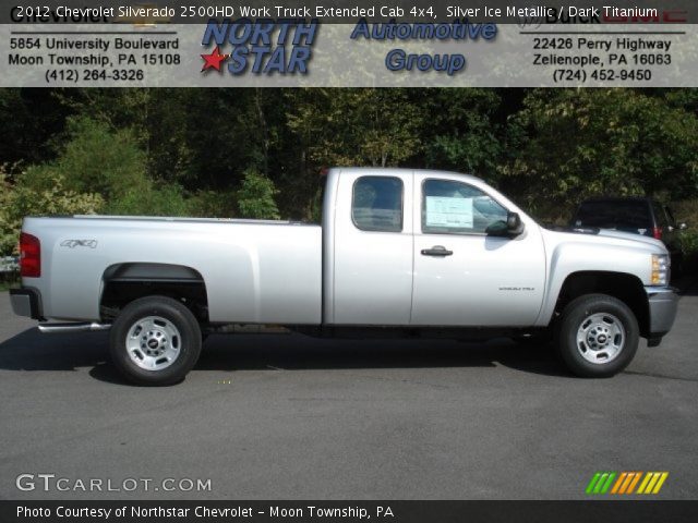2012 Chevrolet Silverado 2500HD Work Truck Extended Cab 4x4 in Silver Ice Metallic