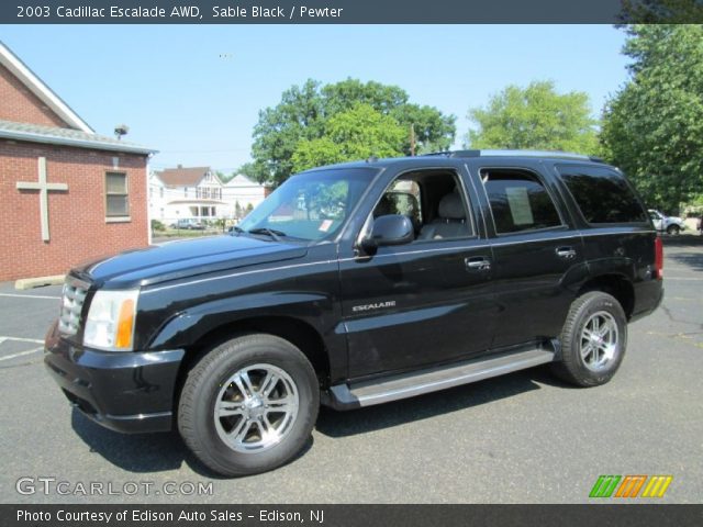 2003 Cadillac Escalade AWD in Sable Black