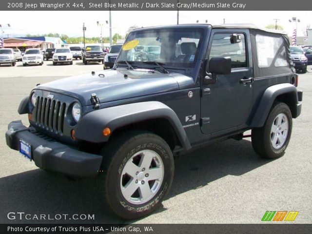 2008 Jeep Wrangler X 4x4 in Steel Blue Metallic
