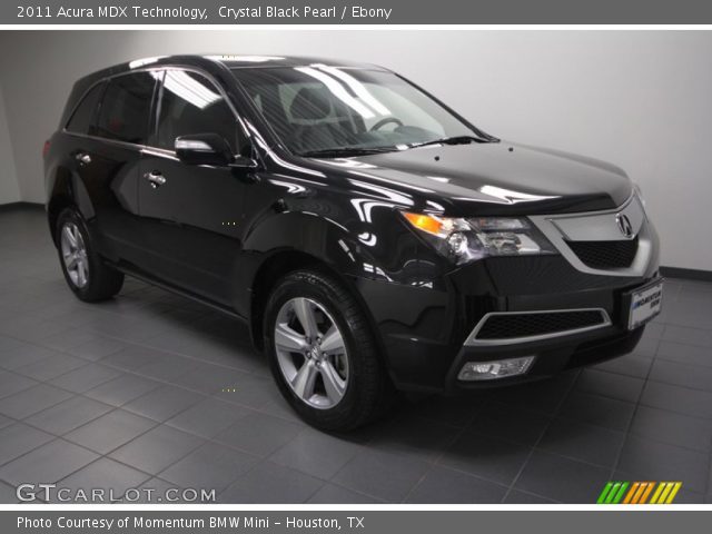 2011 Acura MDX Technology in Crystal Black Pearl