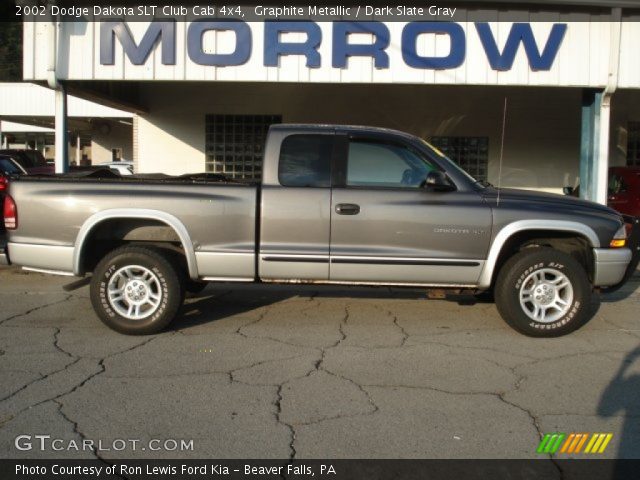 2002 Dodge Dakota SLT Club Cab 4x4 in Graphite Metallic