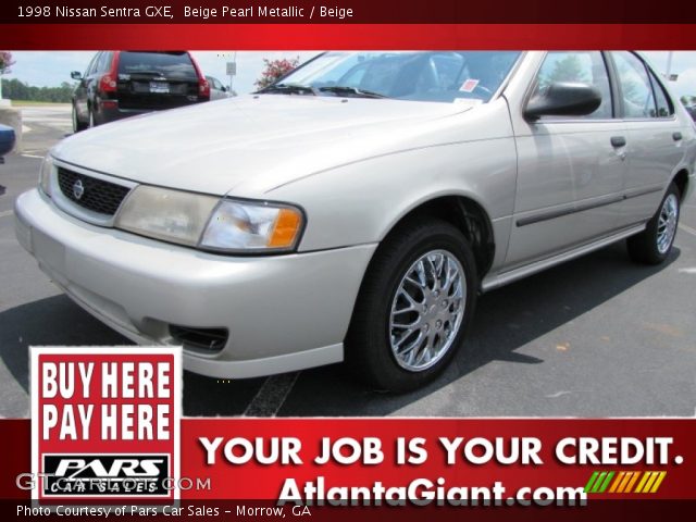 1998 Nissan Sentra GXE in Beige Pearl Metallic