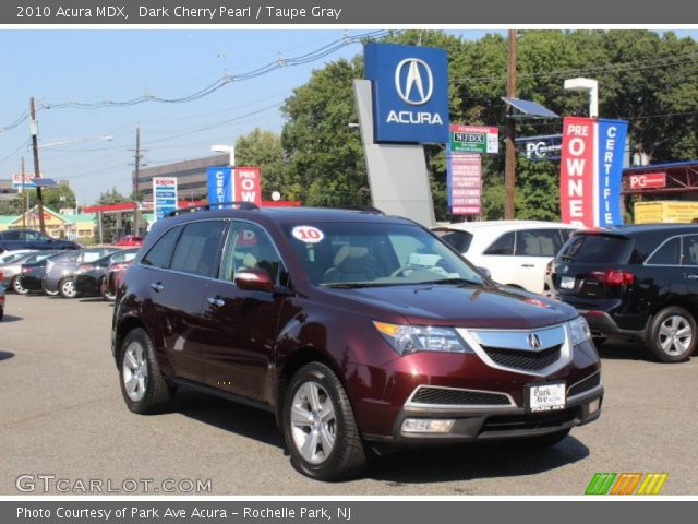 2010 Acura MDX  in Dark Cherry Pearl
