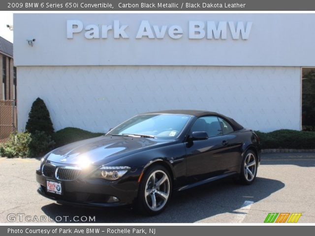2009 BMW 6 Series 650i Convertible in Carbon Black Metallic