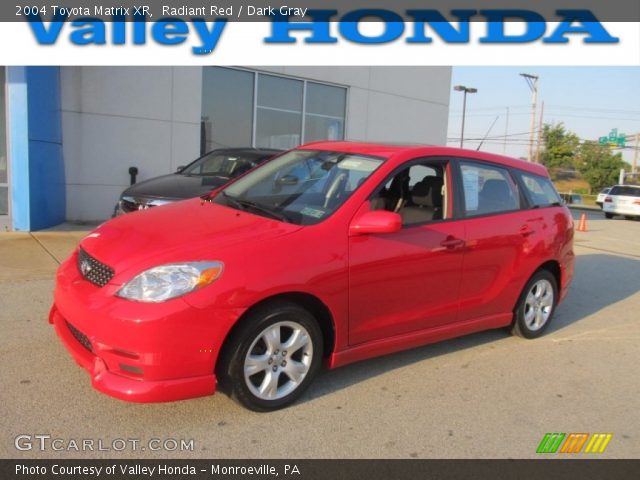 2004 Toyota Matrix XR in Radiant Red