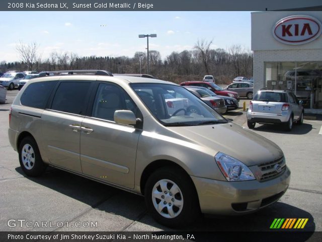 2008 Kia Sedona LX in Sunset Gold Metallic