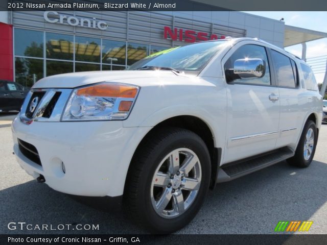 2012 Nissan Armada Platinum in Blizzard White