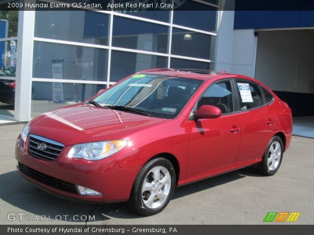 2009 Hyundai Elantra GLS Sedan in Apple Red Pearl