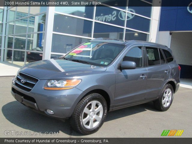 2008 Hyundai Santa Fe Limited 4WD in Slate Blue