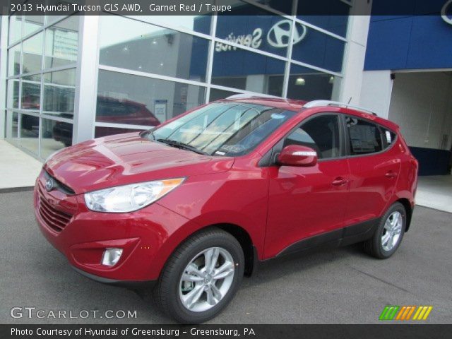 2013 Hyundai Tucson GLS AWD in Garnet Red