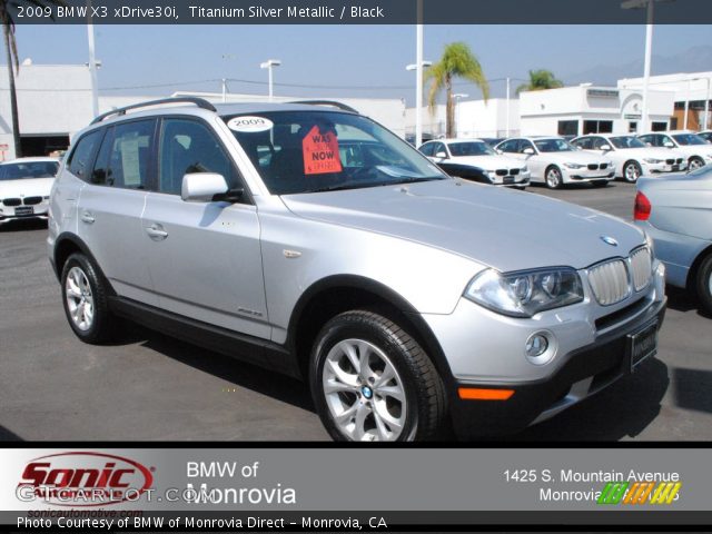 2009 BMW X3 xDrive30i in Titanium Silver Metallic