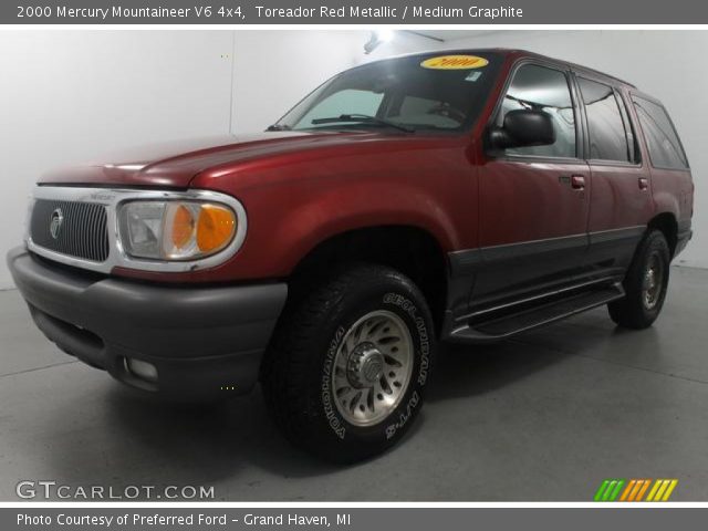 2000 Mercury Mountaineer V6 4x4 in Toreador Red Metallic