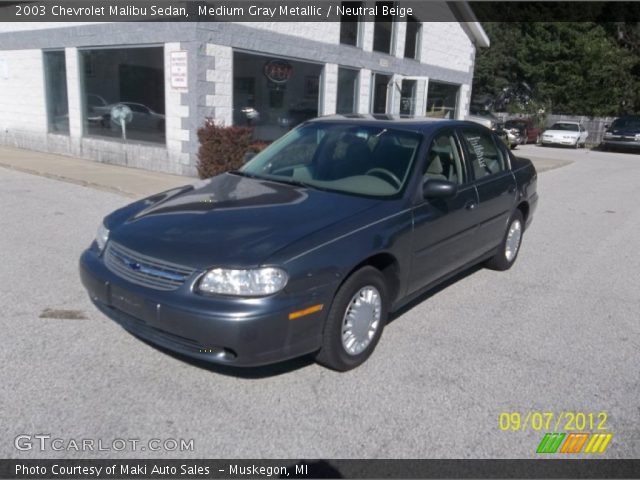 2003 Chevrolet Malibu Sedan in Medium Gray Metallic