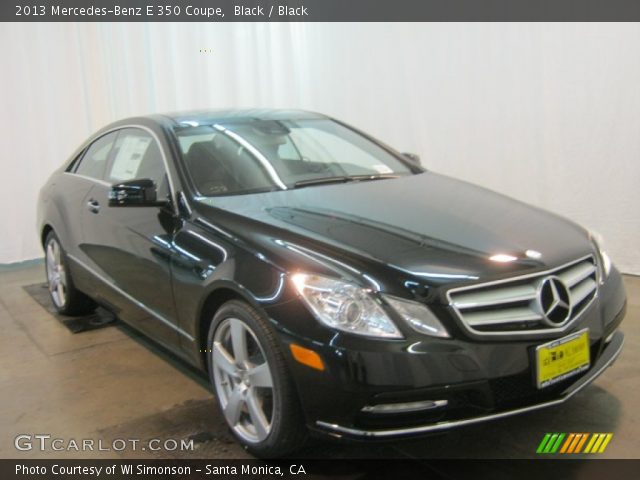 2013 Mercedes-Benz E 350 Coupe in Black