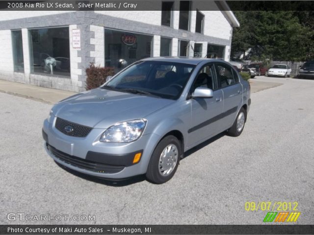 2008 Kia Rio LX Sedan in Silver Metallic