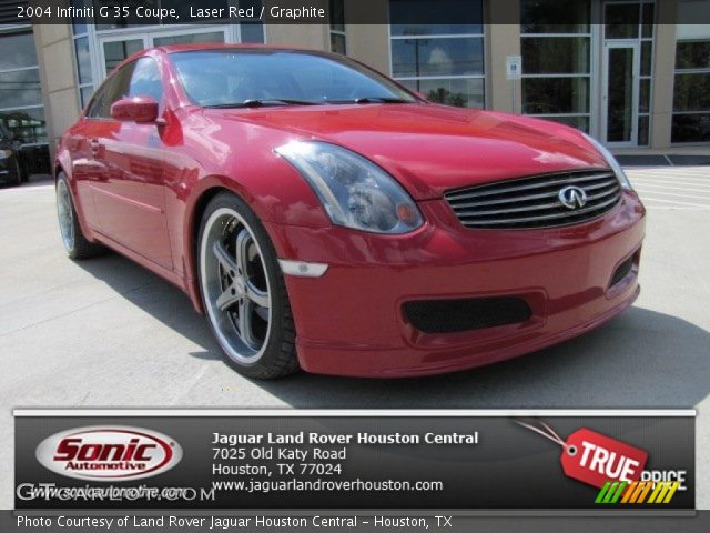 2004 Infiniti G 35 Coupe in Laser Red