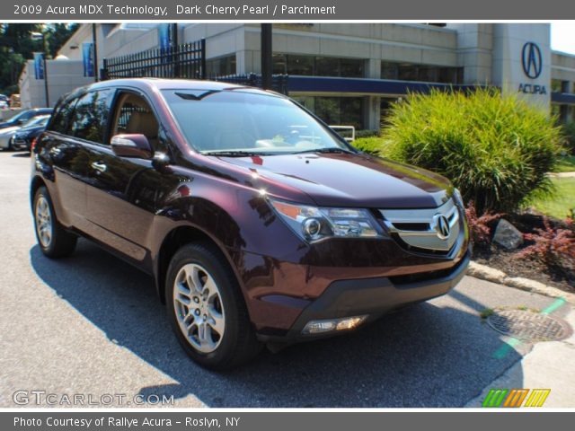 2009 Acura MDX Technology in Dark Cherry Pearl