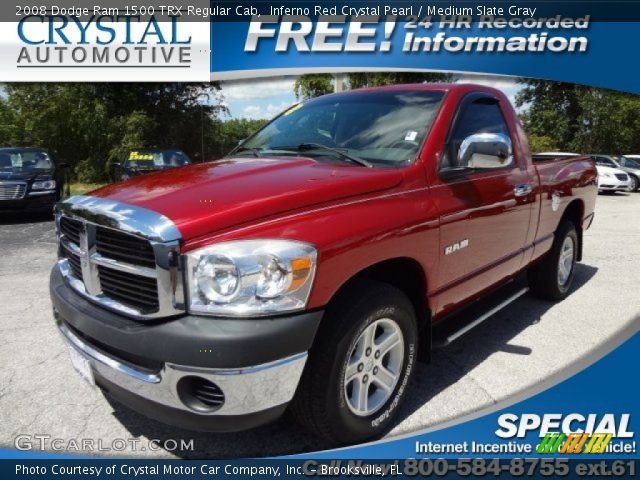 2008 Dodge Ram 1500 TRX Regular Cab in Inferno Red Crystal Pearl