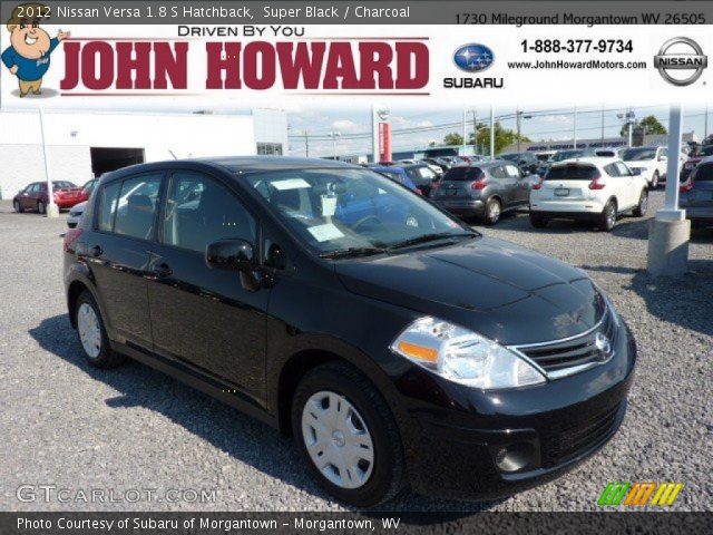 2012 Nissan Versa 1.8 S Hatchback in Super Black