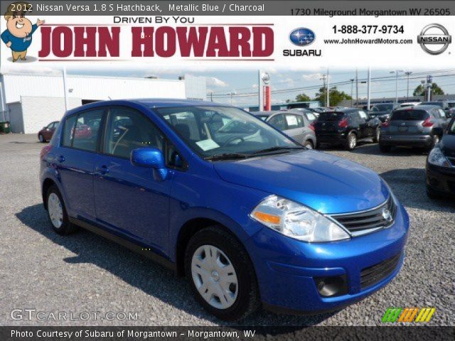 2012 Nissan Versa 1.8 S Hatchback in Metallic Blue