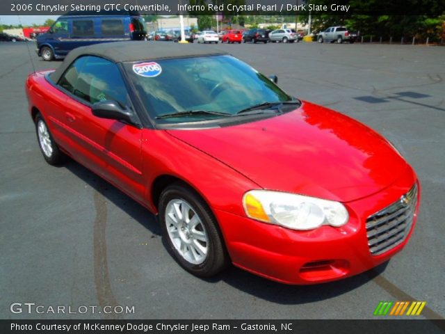 2006 Chrysler Sebring GTC Convertible in Inferno Red Crystal Pearl