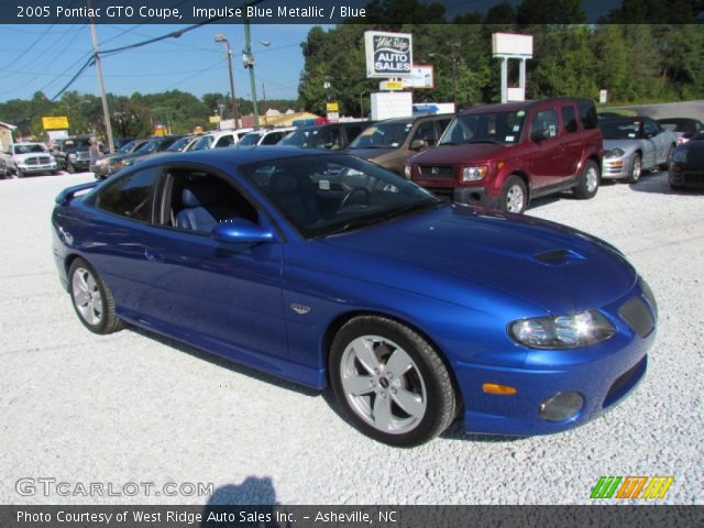 2005 Pontiac GTO Coupe in Impulse Blue Metallic