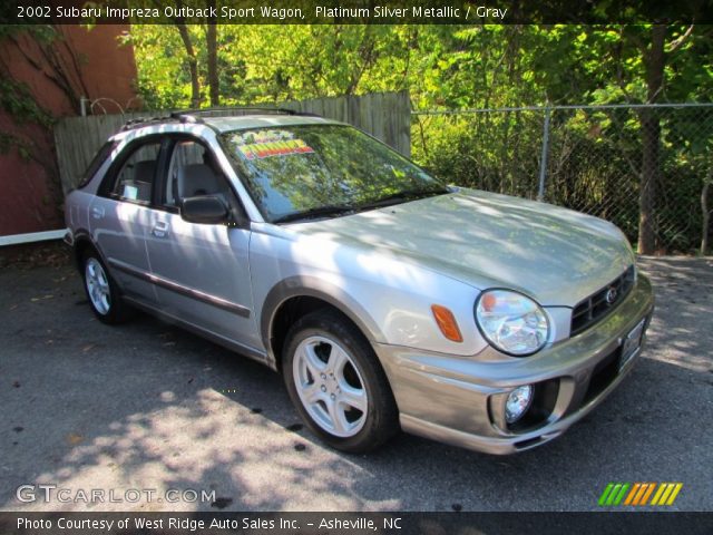2002 Subaru Impreza Outback Sport Wagon in Platinum Silver Metallic