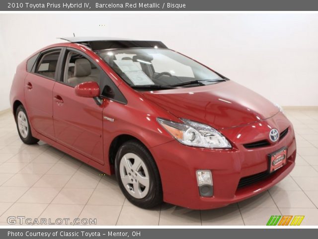 2010 Toyota Prius Hybrid IV in Barcelona Red Metallic