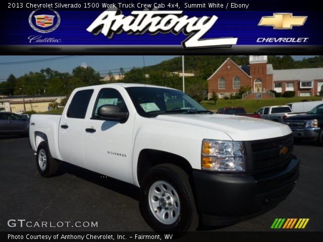 2013 Chevrolet Silverado 1500 Work Truck Crew Cab 4x4 in Summit White