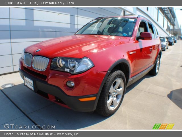 2008 BMW X3 3.0si in Crimson Red