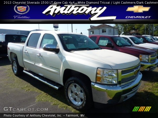 2013 Chevrolet Silverado 1500 LT Crew Cab 4x4 in White Diamond Tricoat