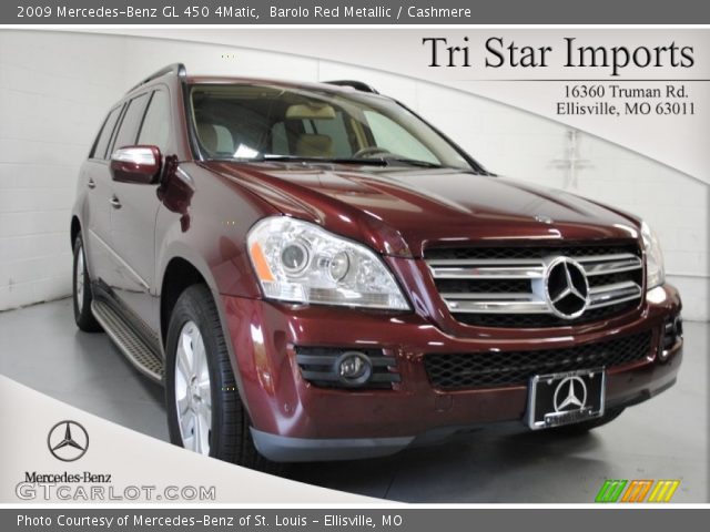 2009 Mercedes-Benz GL 450 4Matic in Barolo Red Metallic