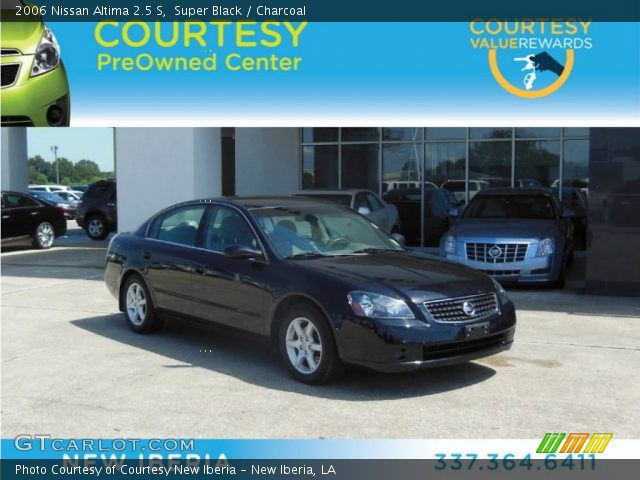 2006 Nissan Altima 2.5 S in Super Black