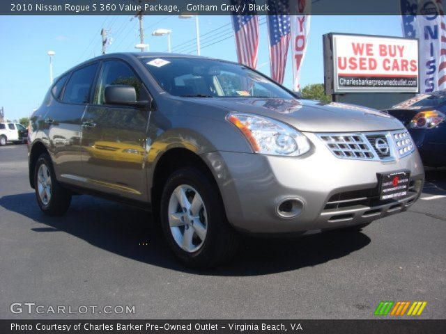 2010 Nissan Rogue S 360 Value Package in Gotham Gray