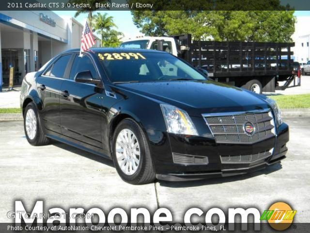 2011 Cadillac CTS 3.0 Sedan in Black Raven