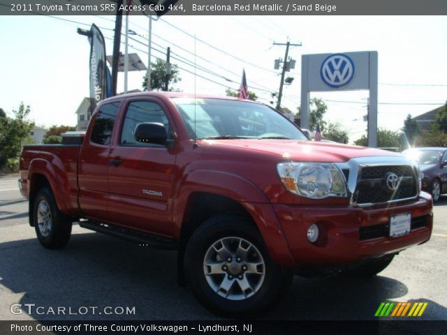 2011 Toyota Tacoma SR5 Access Cab 4x4 in Barcelona Red Metallic