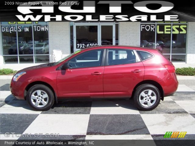 2009 Nissan Rogue S in Venom Red