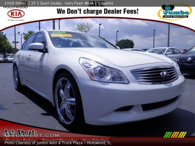 2008 Infiniti G 35 S Sport Sedan in Ivory Pearl White