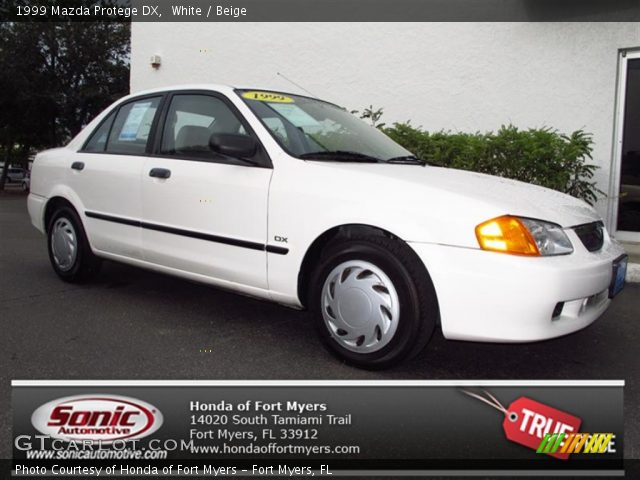 1999 Mazda Protege DX in White