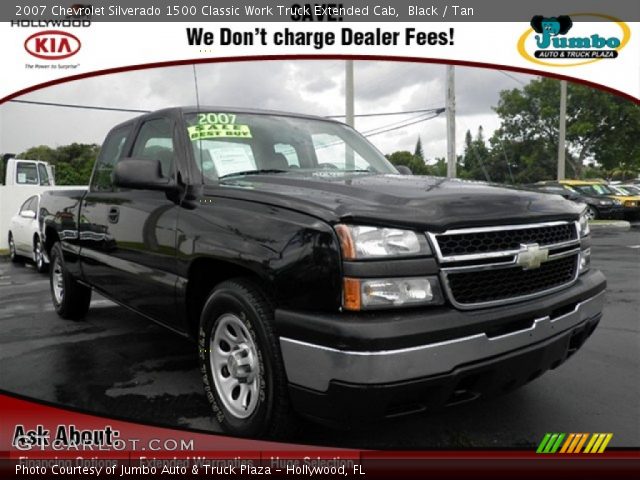2007 Chevrolet Silverado 1500 Classic Work Truck Extended Cab in Black